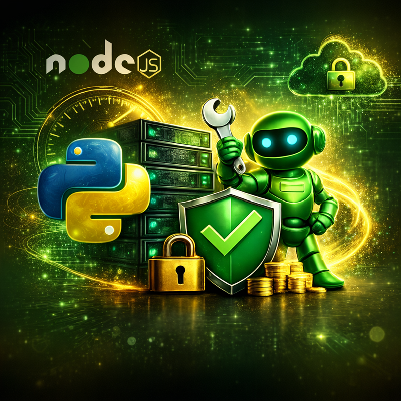 هاست Node.js با اجرای پایدار، دیپلوی آسان و زیرساخت بهینه