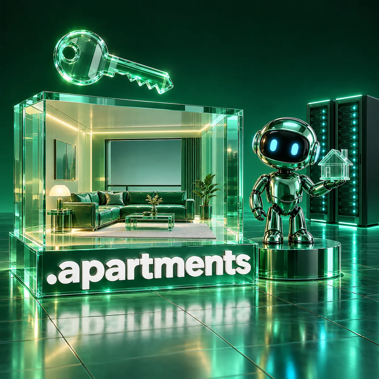 تصویر اختصاصی .apartments، ربات و سرورهای شبکه