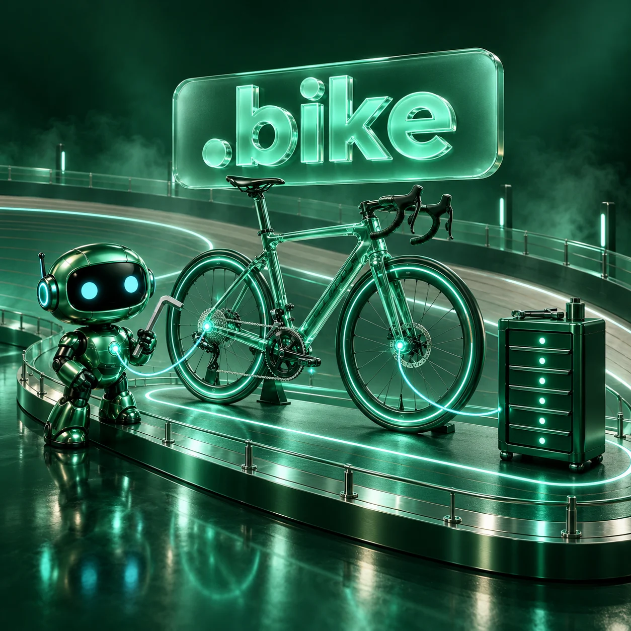 تصویر اختصاصی .bike، ربات و سرورهای شبکه