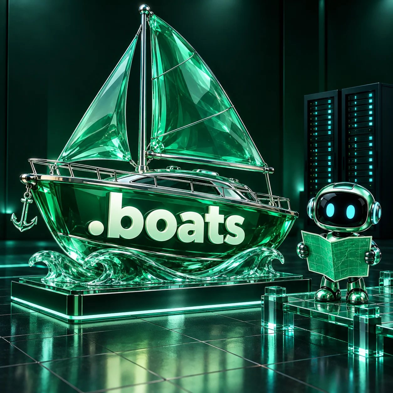 تصویر اختصاصی .boats، ربات و سرورهای شبکه
