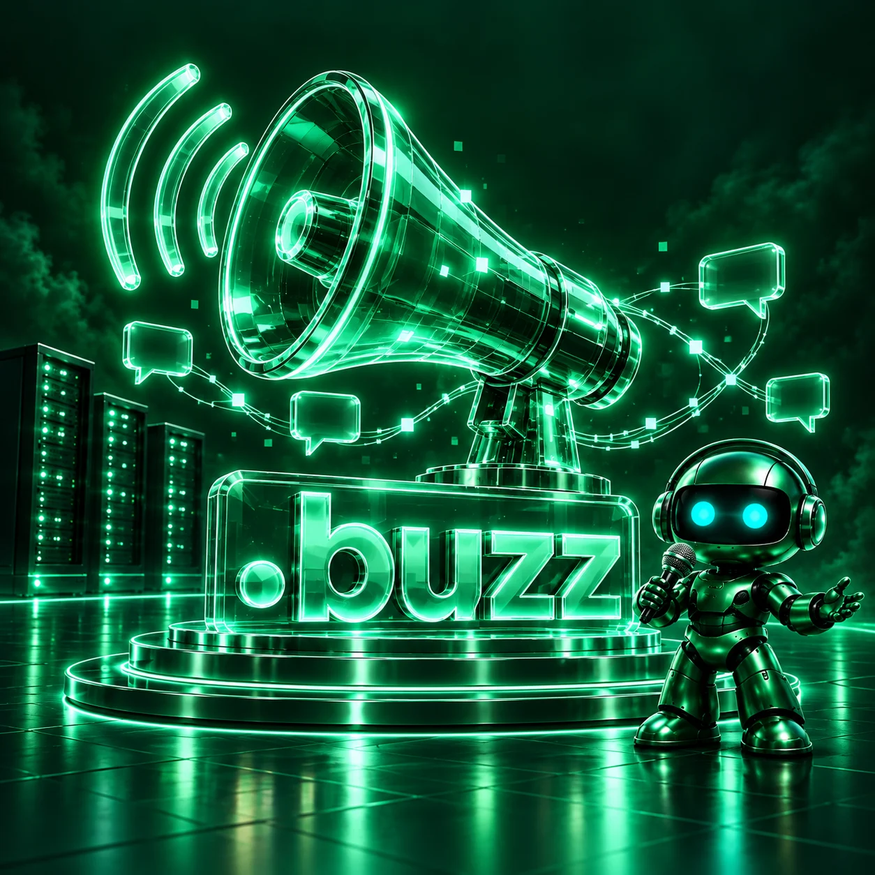 تصویر اختصاصی .buzz، ربات و سرورهای شبکه