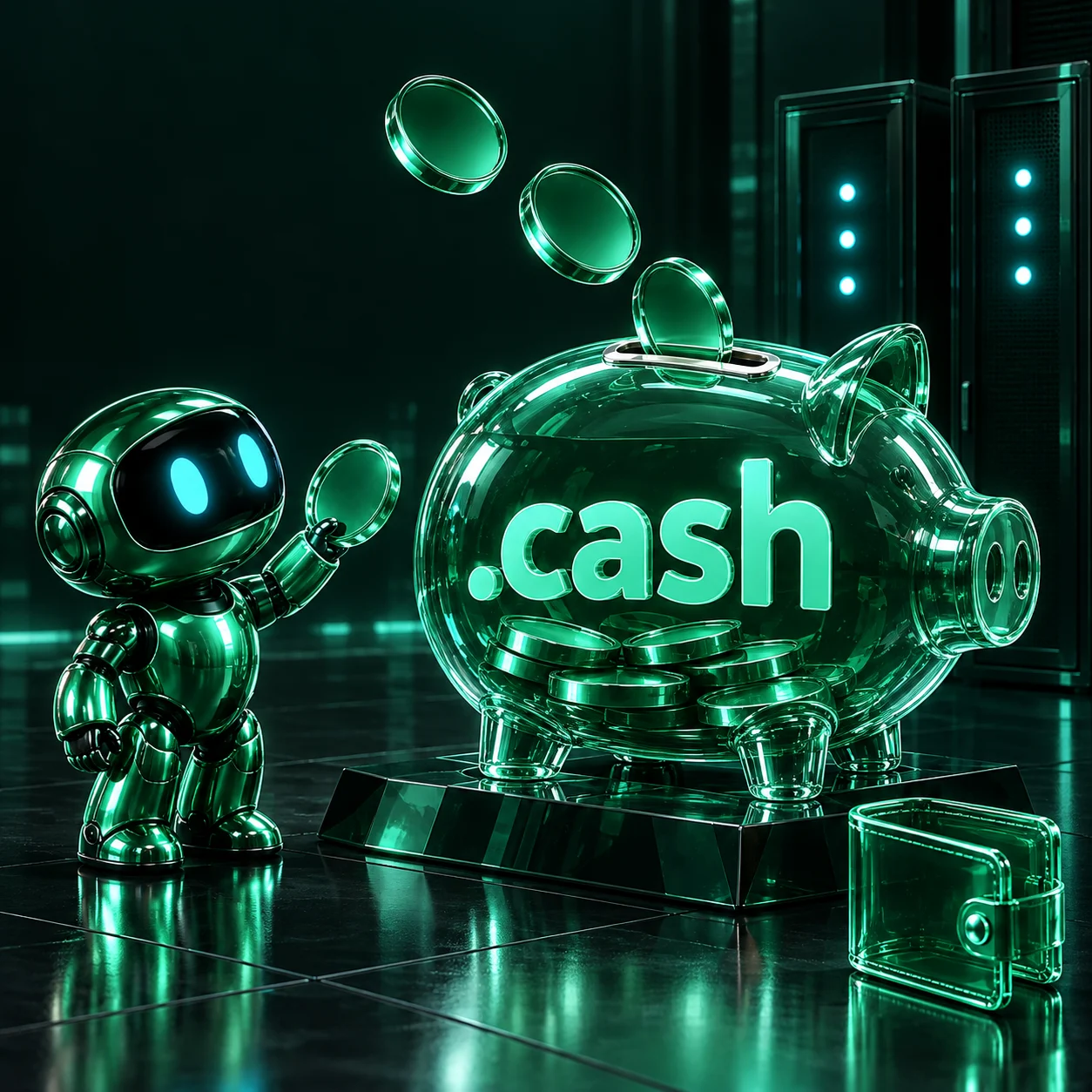 تصویر اختصاصی .cash، ربات و سرورهای شبکه