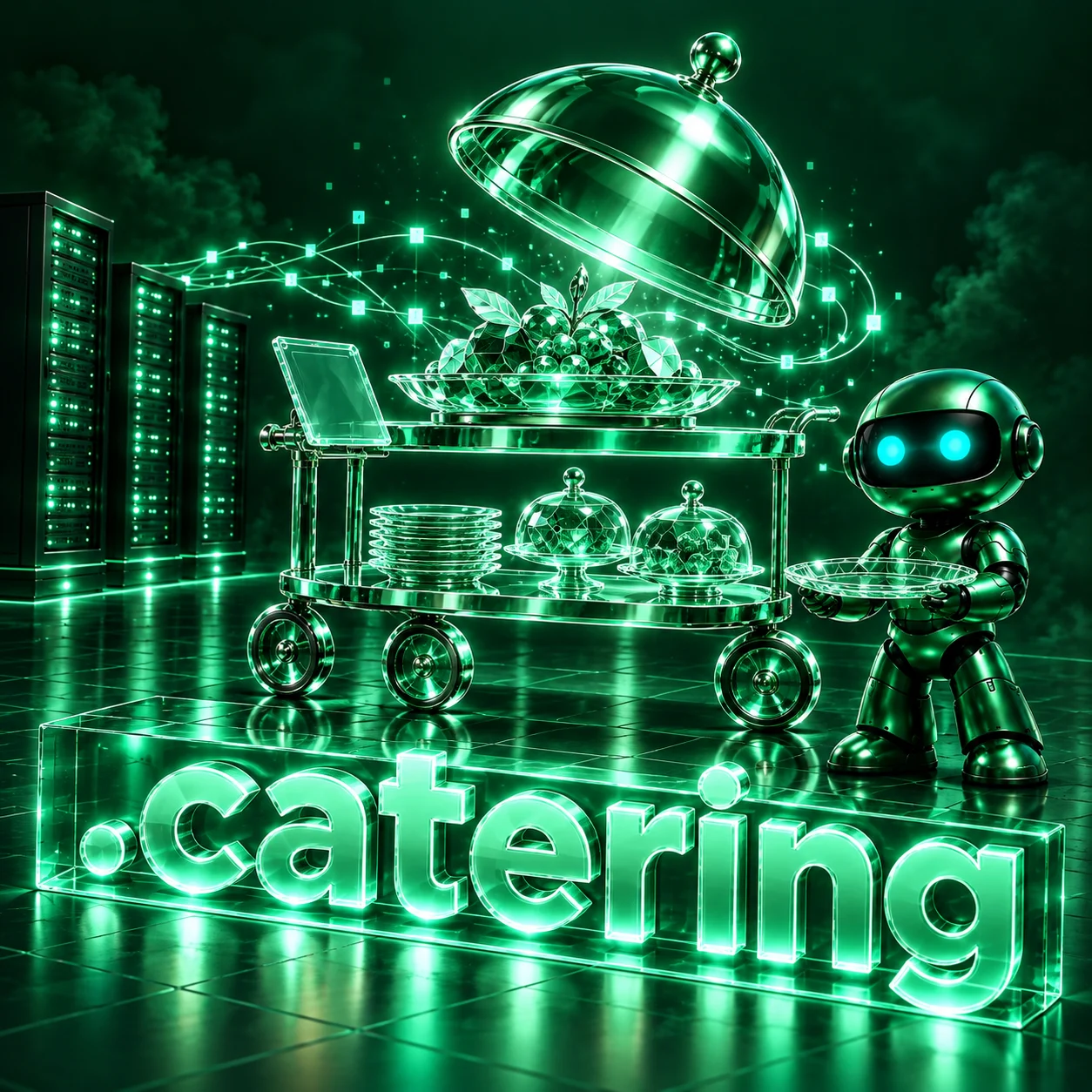 تصویر اختصاصی .catering، ربات و سرورهای شبکه