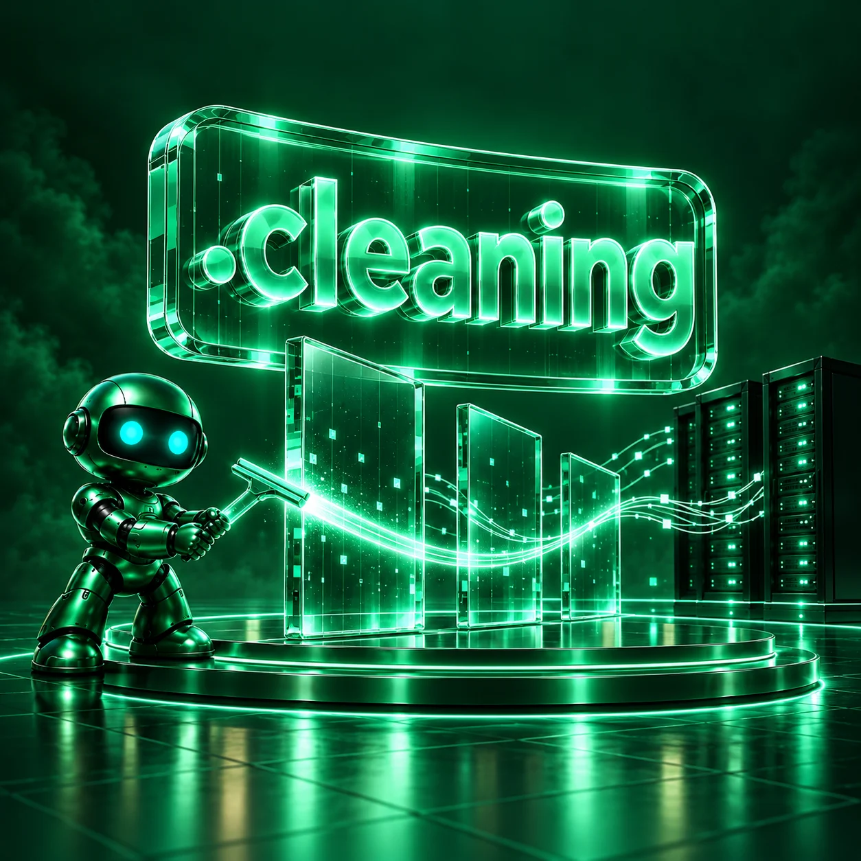 تصویر اختصاصی .cleaning، ربات و سرورهای شبکه
