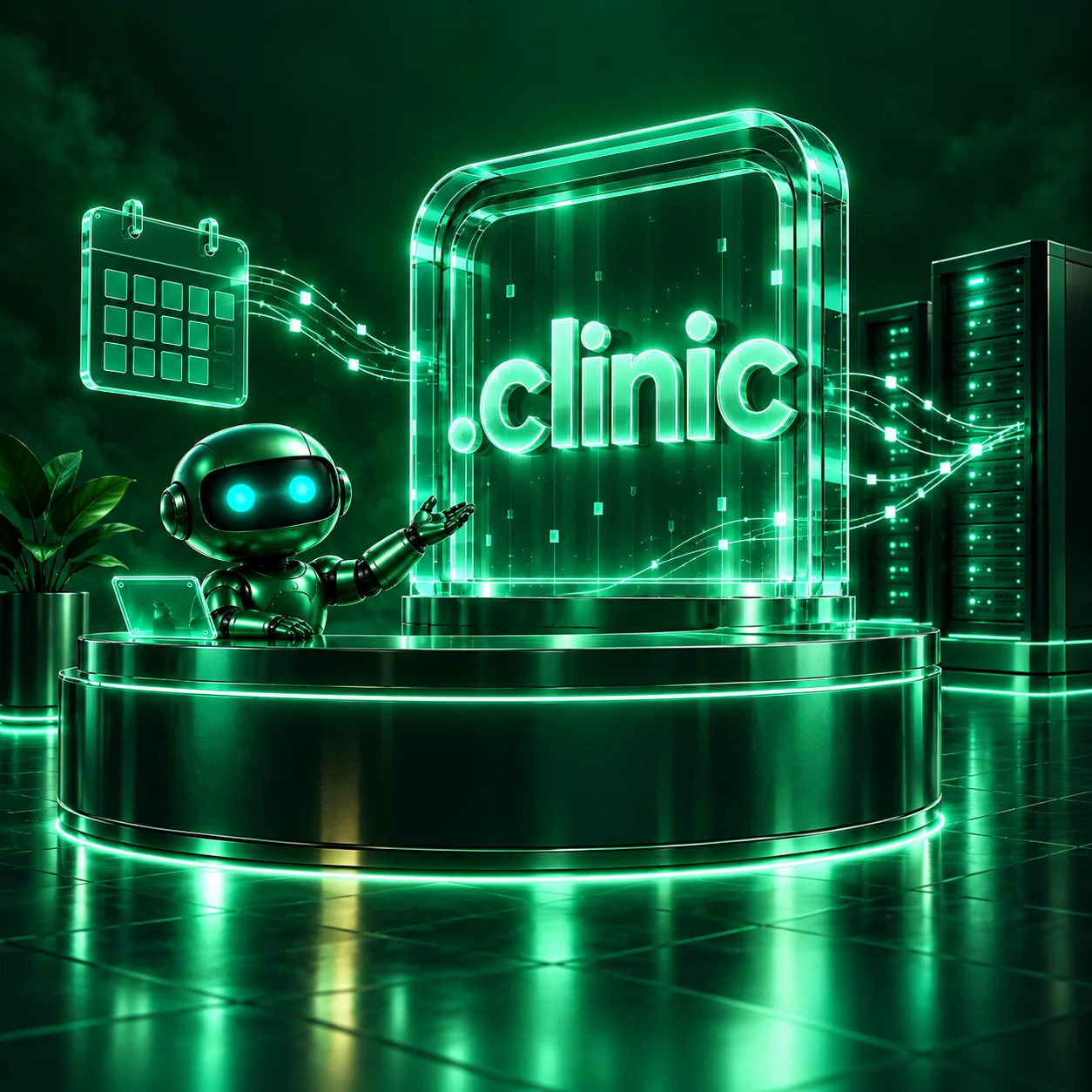 تصویر اختصاصی .clinic، ربات و سرورهای شبکه