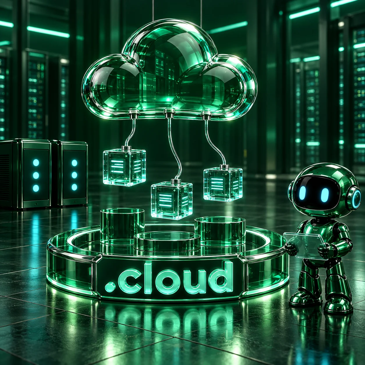 تصویر اختصاصی .cloud، ربات و سرورهای شبکه