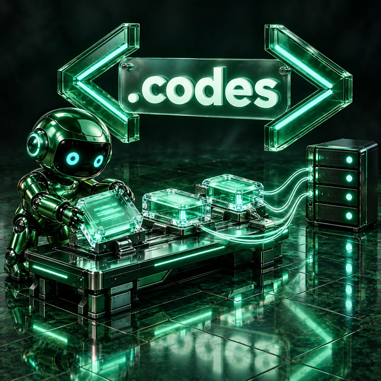 تصویر اختصاصی .codes، ربات و سرورهای شبکه