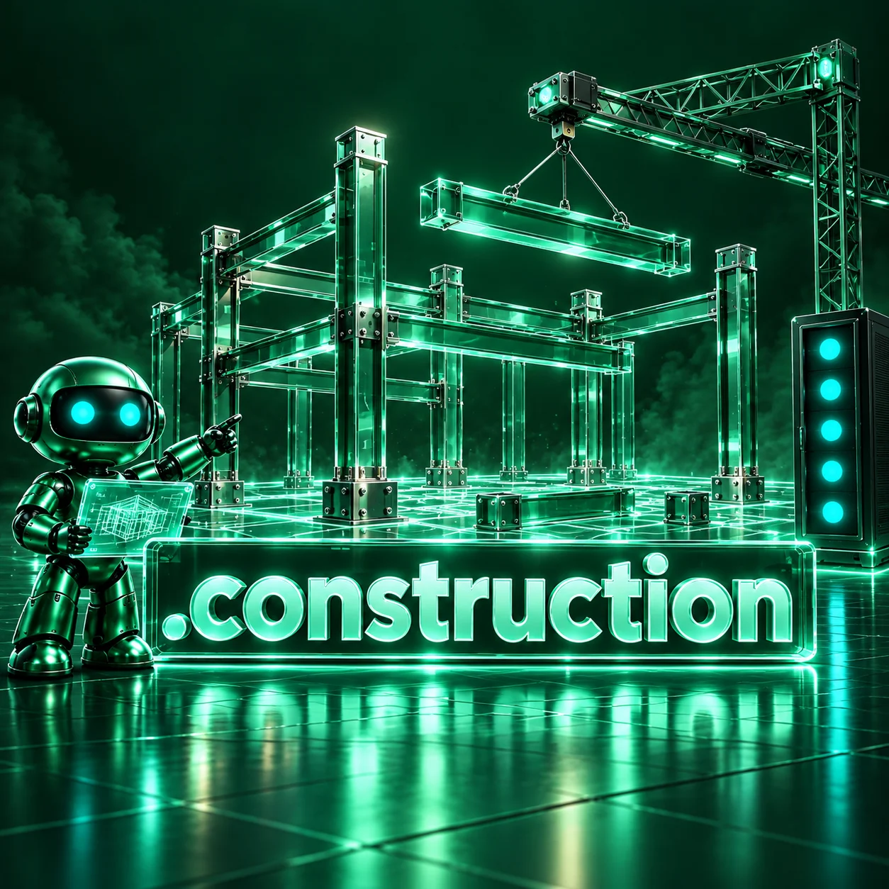 تصویر اختصاصی .construction، ربات و سرورهای شبکه