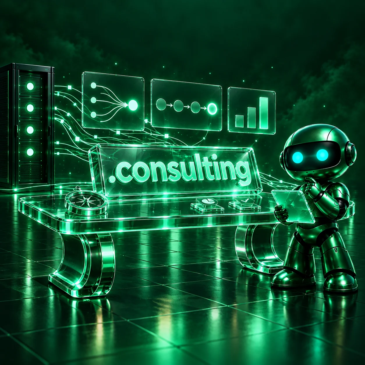 تصویر اختصاصی .consulting، ربات و سرورهای شبکه