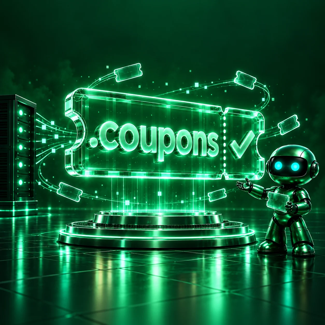 تصویر اختصاصی .coupons، ربات و سرورهای شبکه
