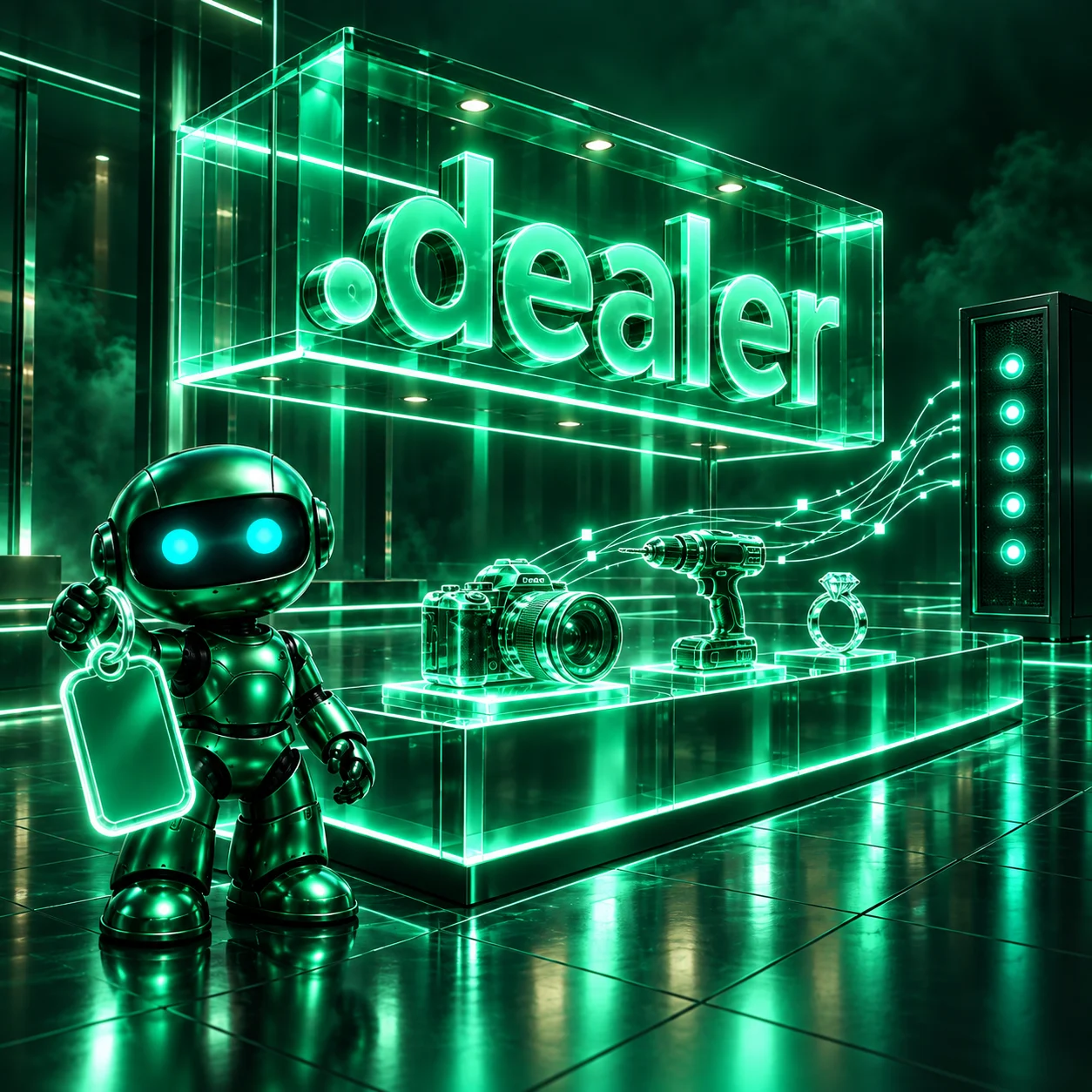 تصویر اختصاصی .dealer، ربات و سرورهای شبکه