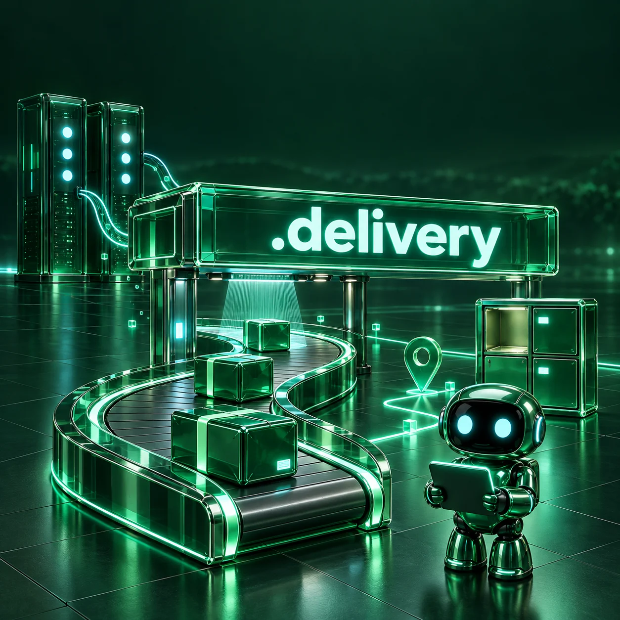 تصویر اختصاصی .delivery، ربات و سرورهای شبکه