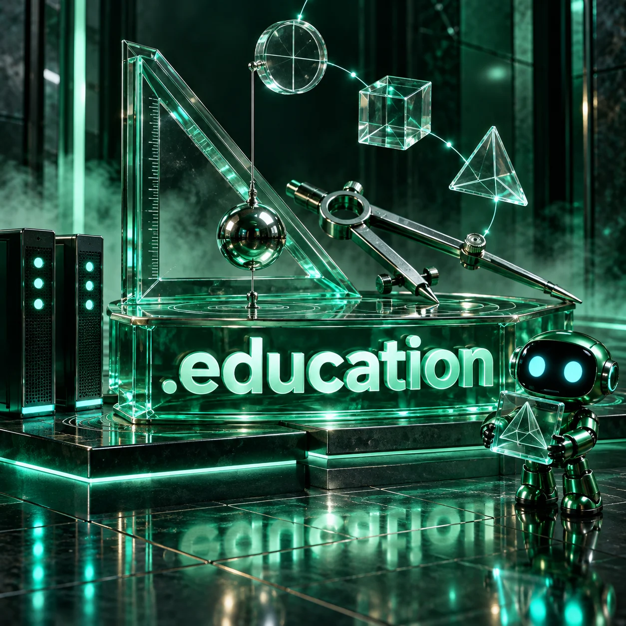 تصویر اختصاصی .education، ربات و سرورهای شبکه