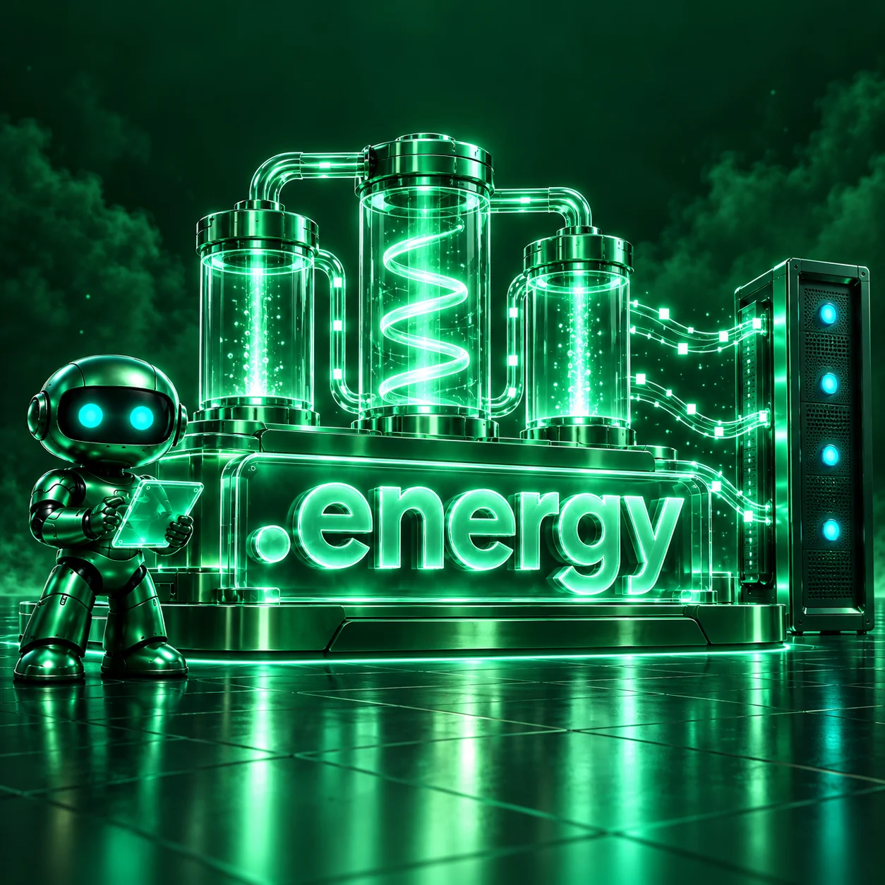 تصویر اختصاصی .energy، ربات و سرورهای شبکه