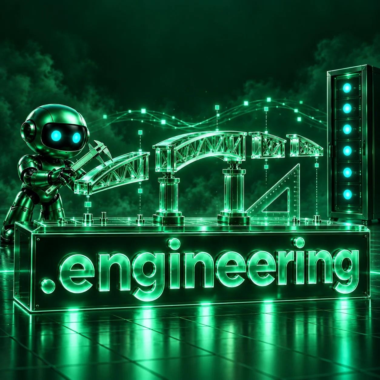 تصویر اختصاصی .engineering، ربات و سرورهای شبکه