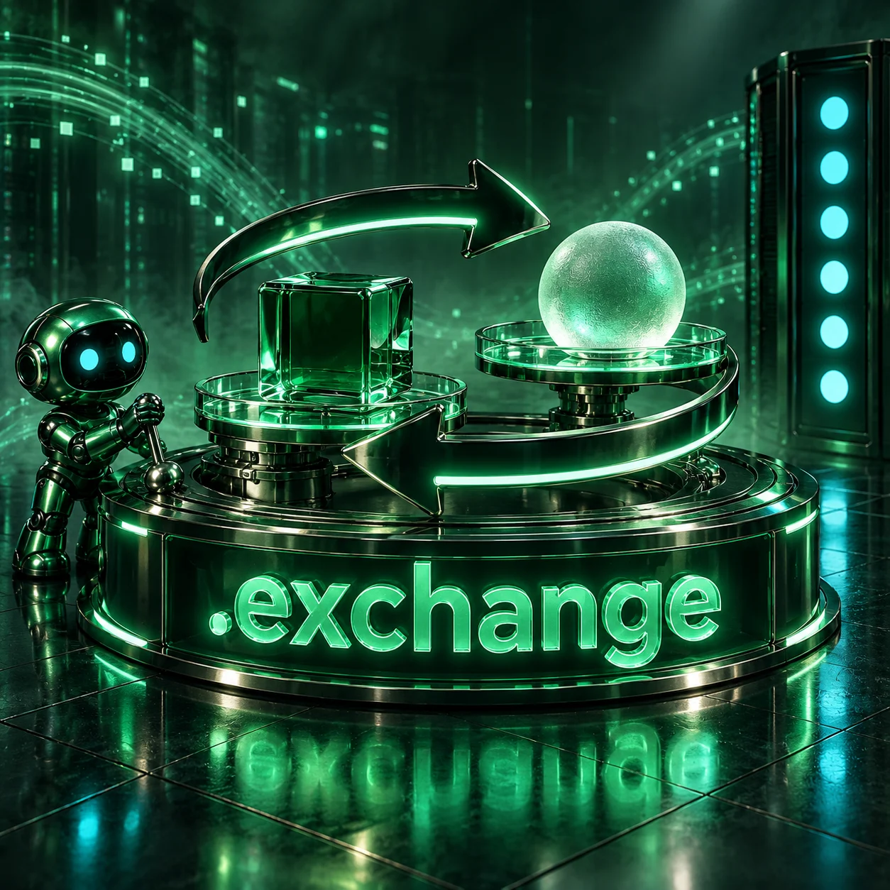 تصویر اختصاصی .exchange، ربات و سرورهای شبکه