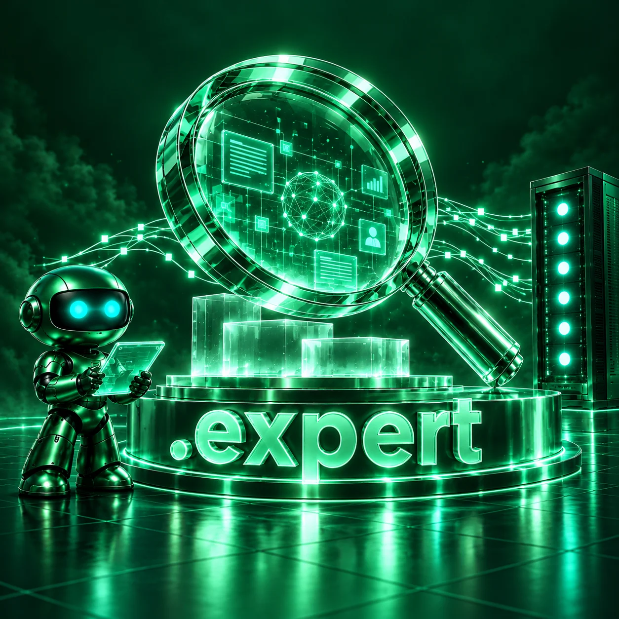 تصویر اختصاصی .expert، ربات و سرورهای شبکه