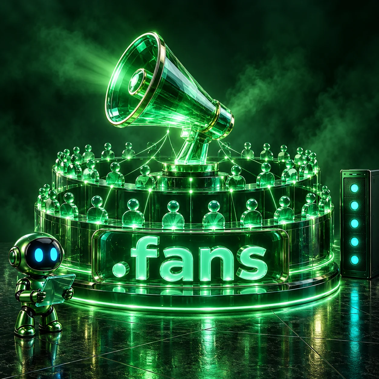 تصویر اختصاصی .fans، ربات و سرورهای شبکه