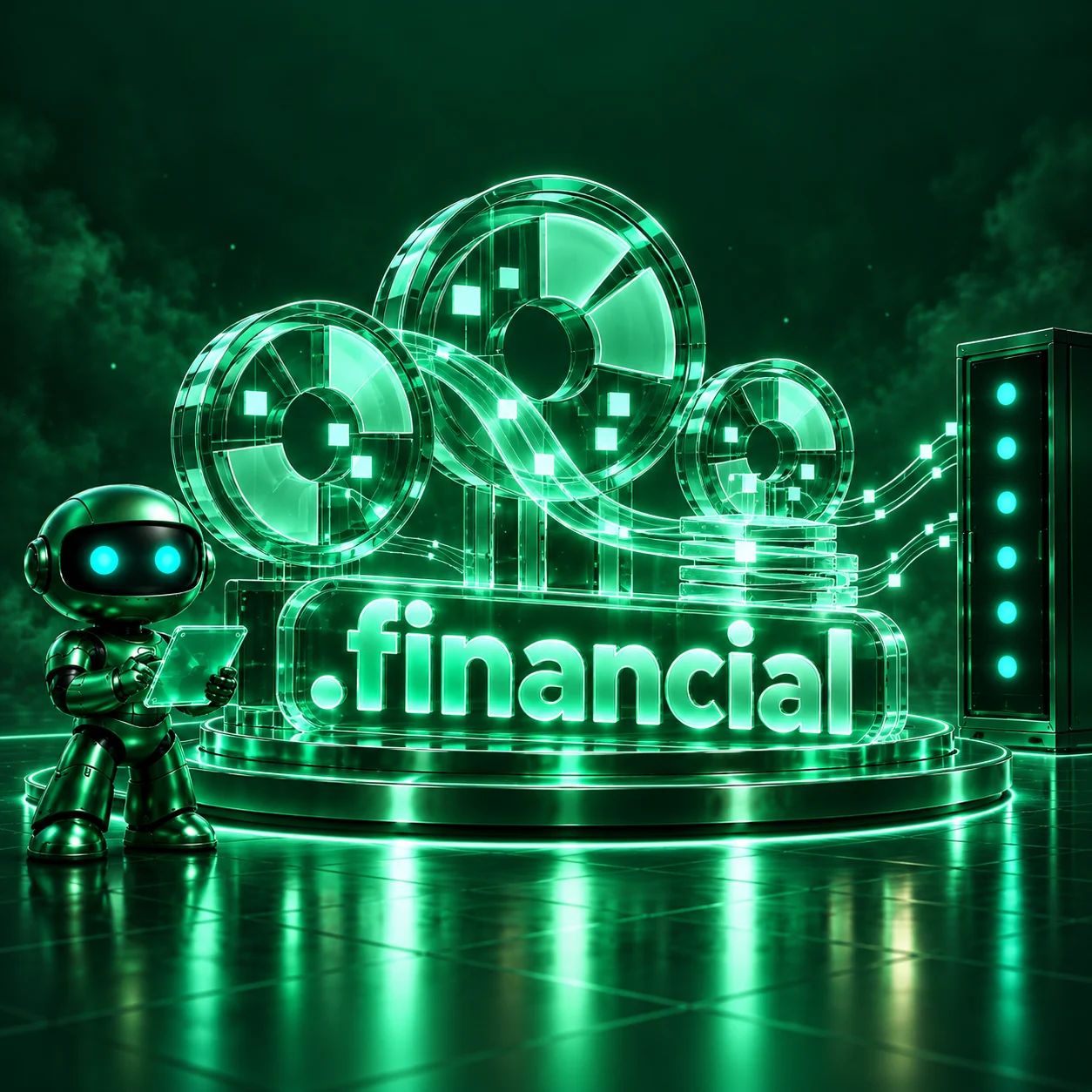 تصویر اختصاصی .financial، ربات و سرورهای شبکه