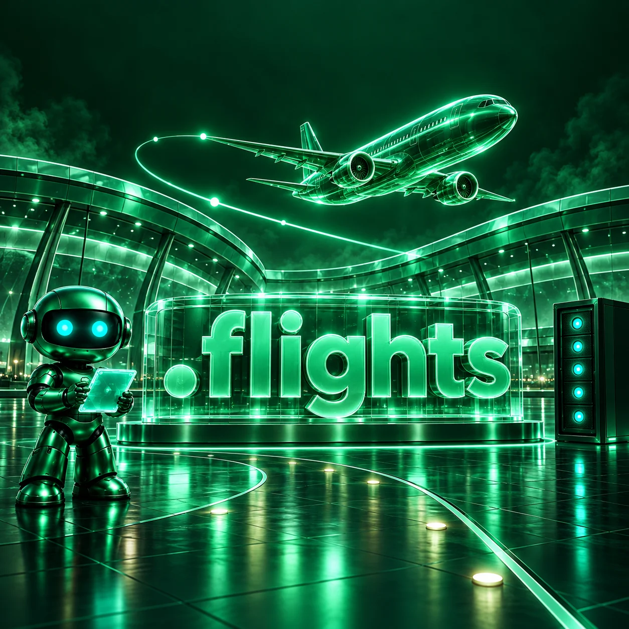 تصویر اختصاصی .flights، ربات و سرورهای شبکه