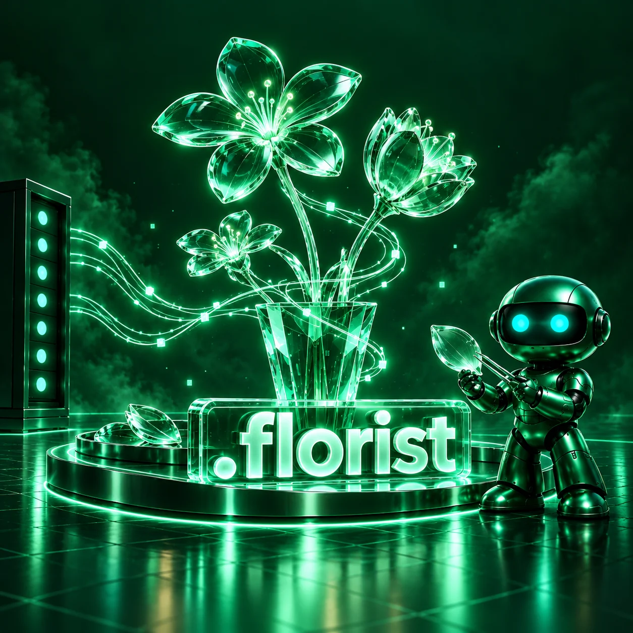 تصویر اختصاصی .florist، ربات و سرورهای شبکه