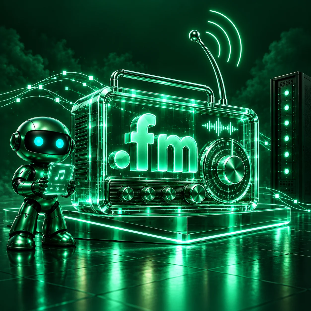 تصویر اختصاصی .fm، ربات و سرورهای شبکه