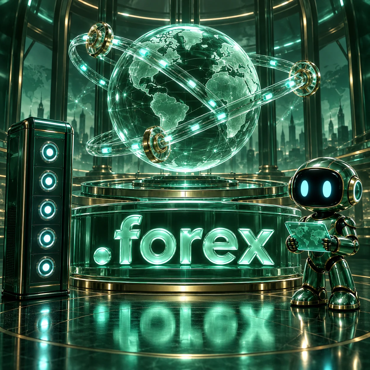 تصویر اختصاصی .forex، ربات و سرورهای شبکه