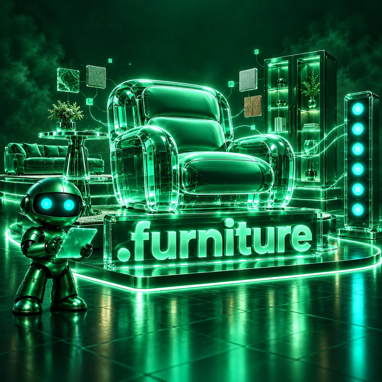تصویر اختصاصی .furniture، ربات و سرورهای شبکه