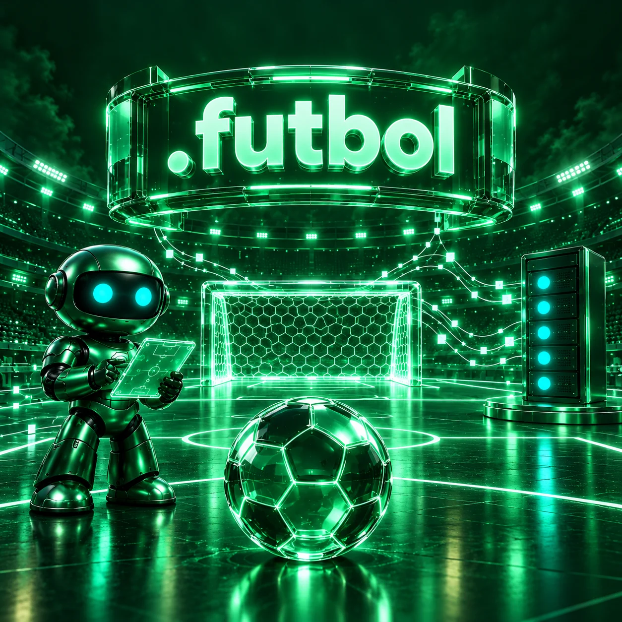 تصویر اختصاصی .futbol، ربات و سرورهای شبکه