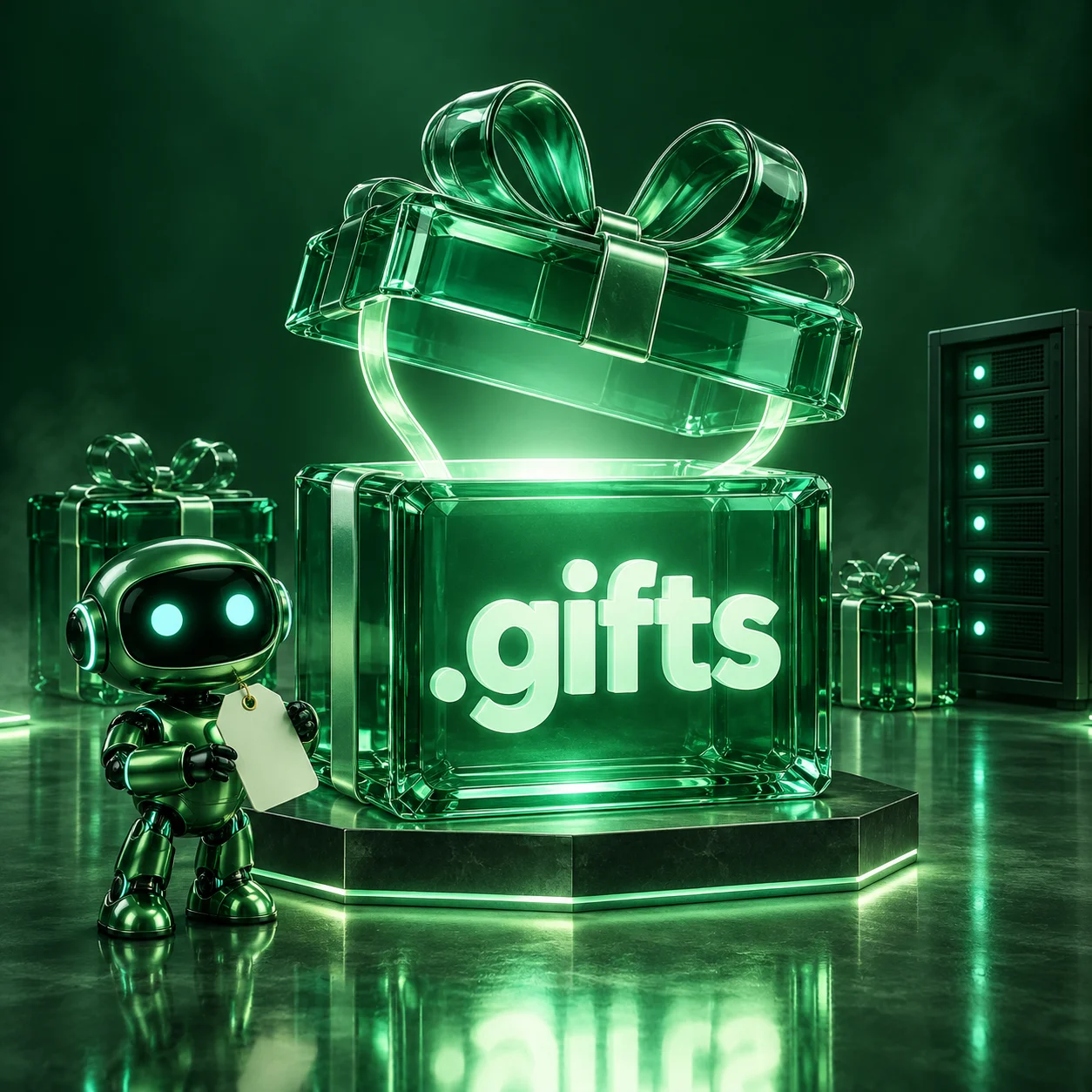 تصویر اختصاصی .gifts، ربات و سرورهای شبکه