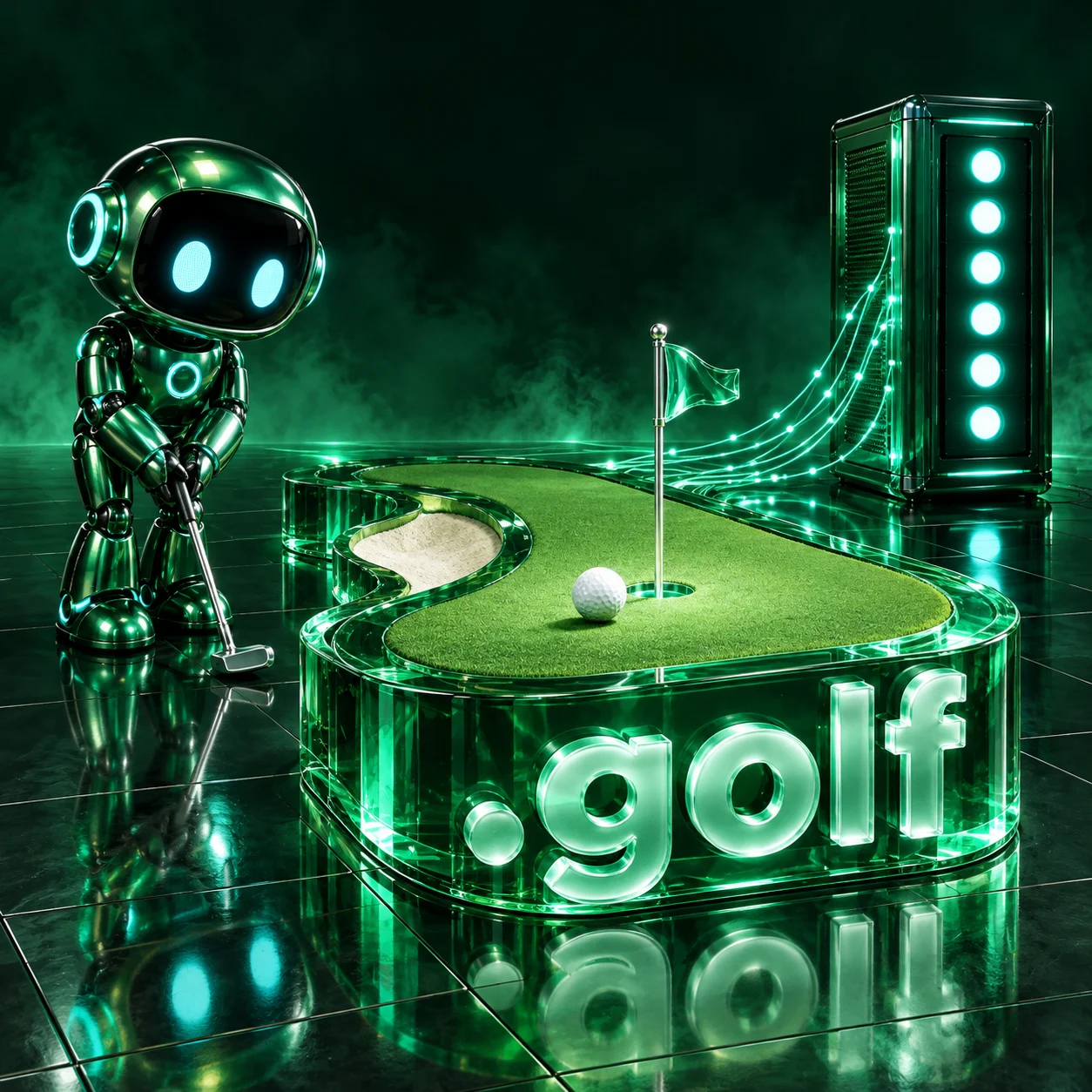 تصویر اختصاصی .golf، ربات و سرورهای شبکه