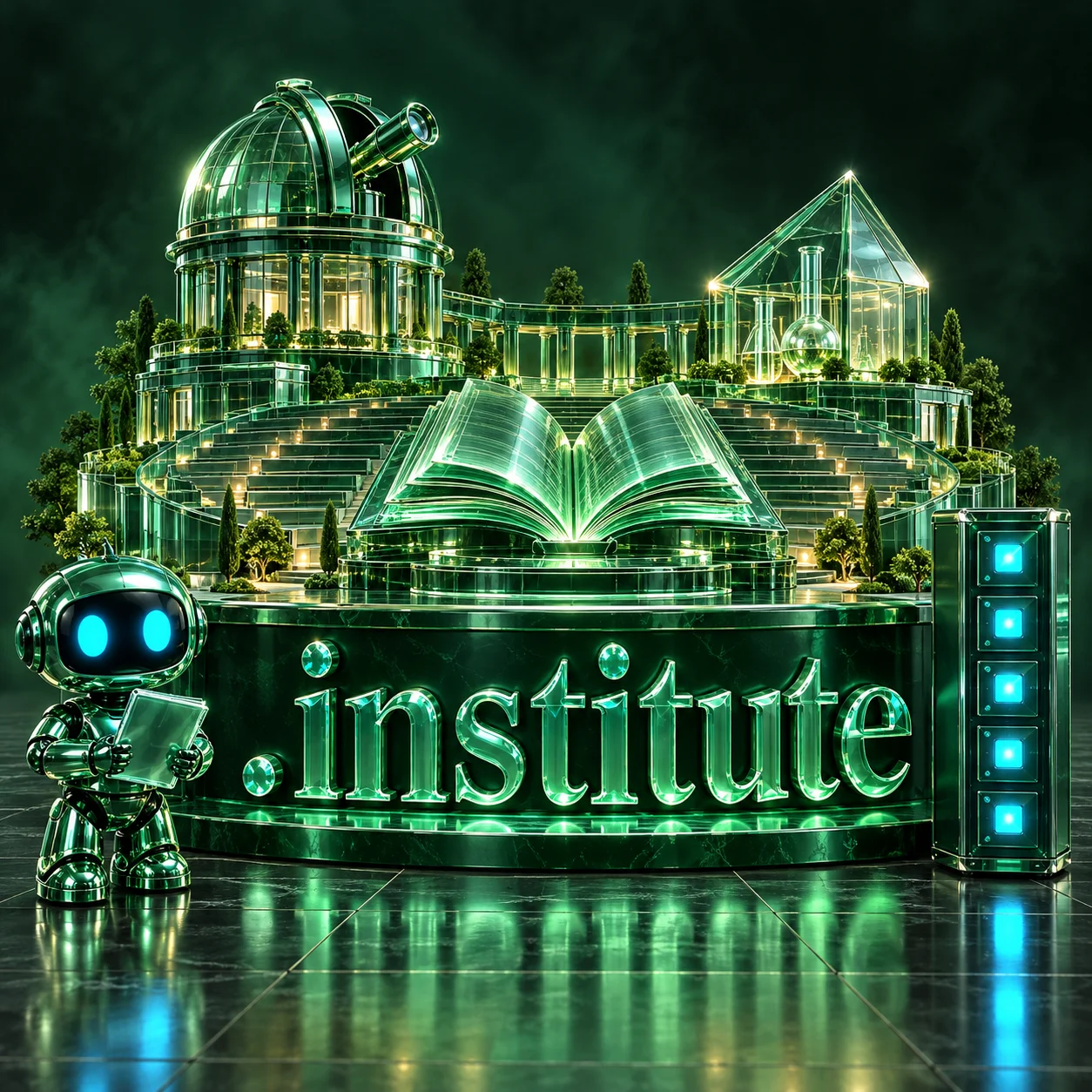 تصویر اختصاصی .institute، ربات و سرورهای شبکه