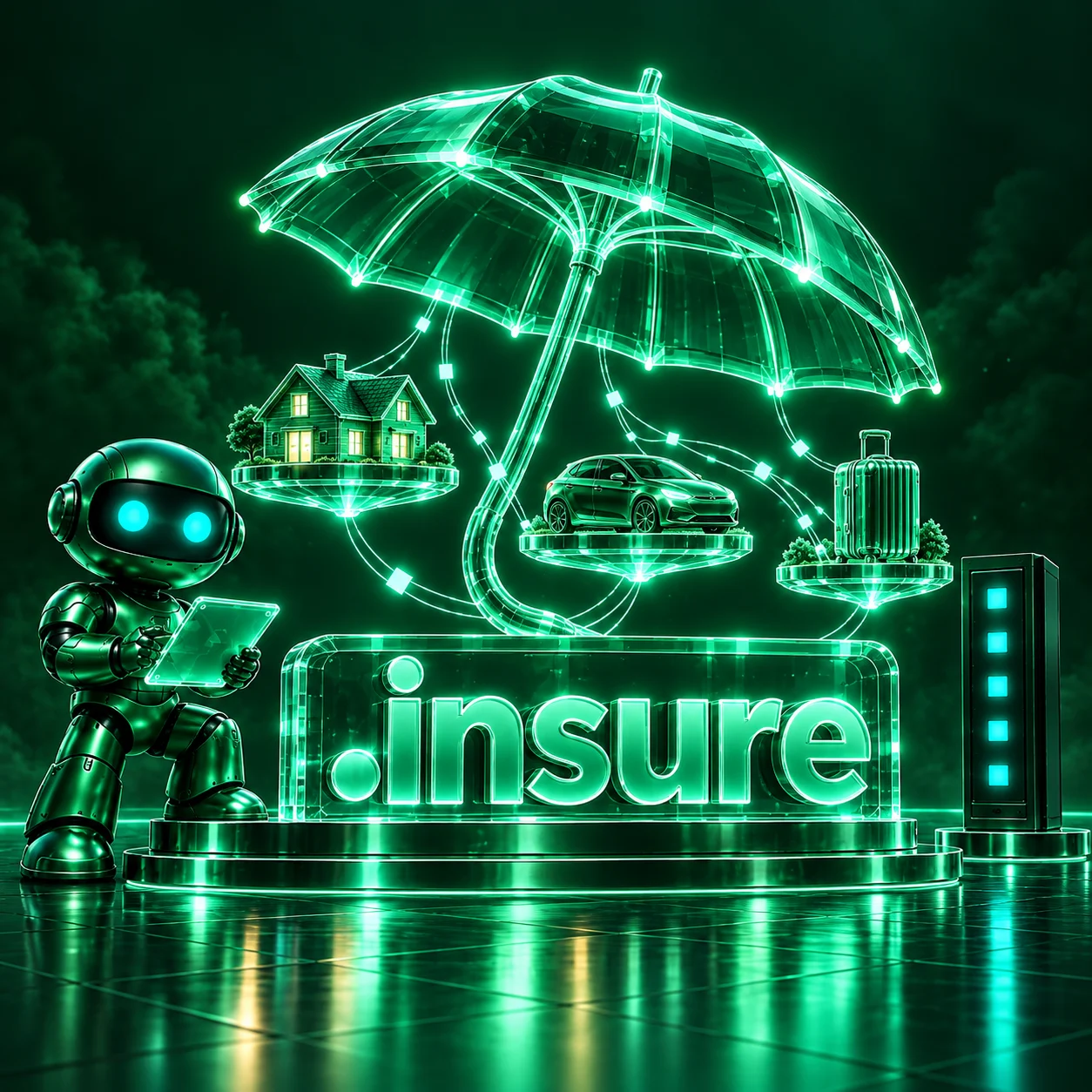 تصویر اختصاصی .insure، ربات و سرورهای شبکه