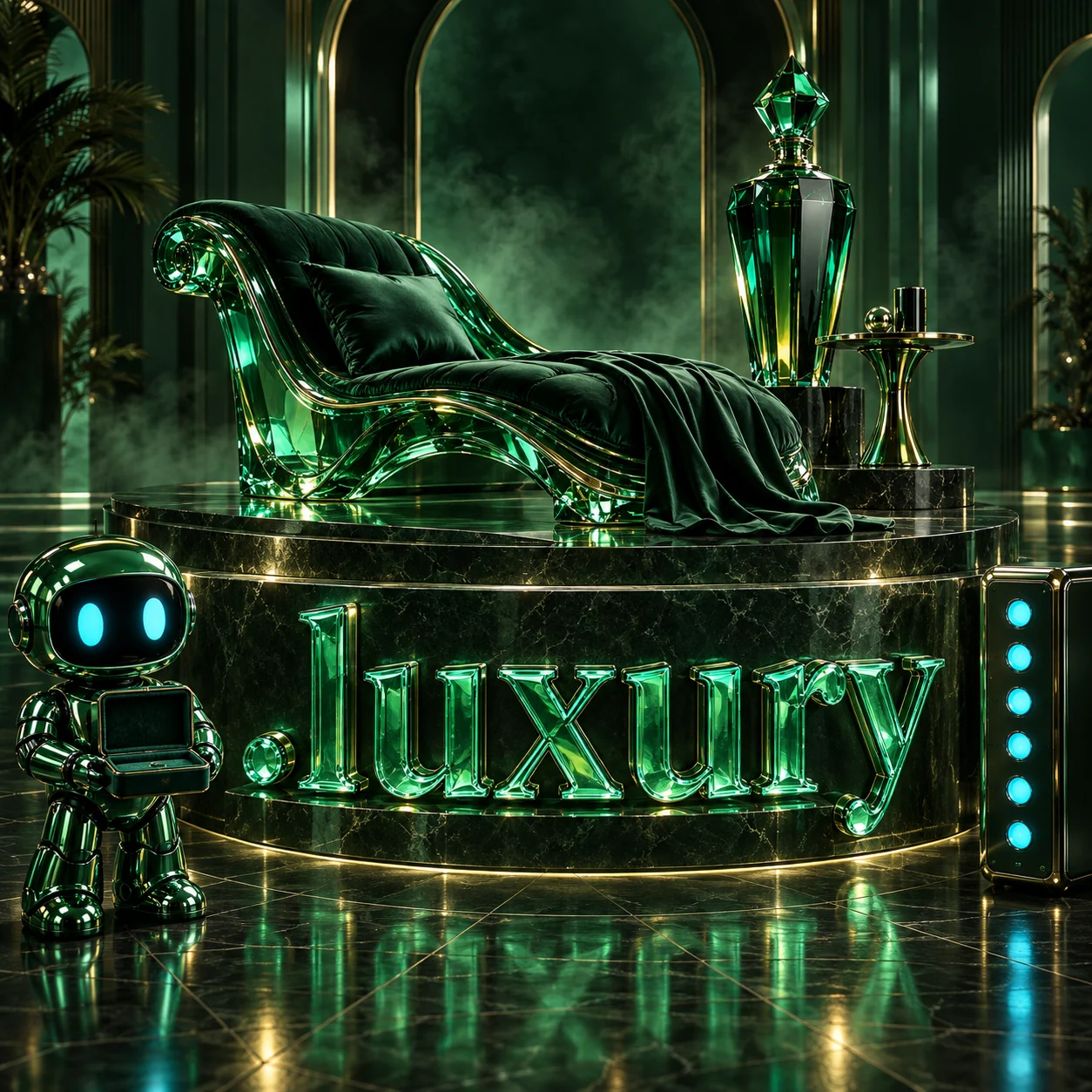 تصویر اختصاصی .luxury، ربات و سرورهای شبکه