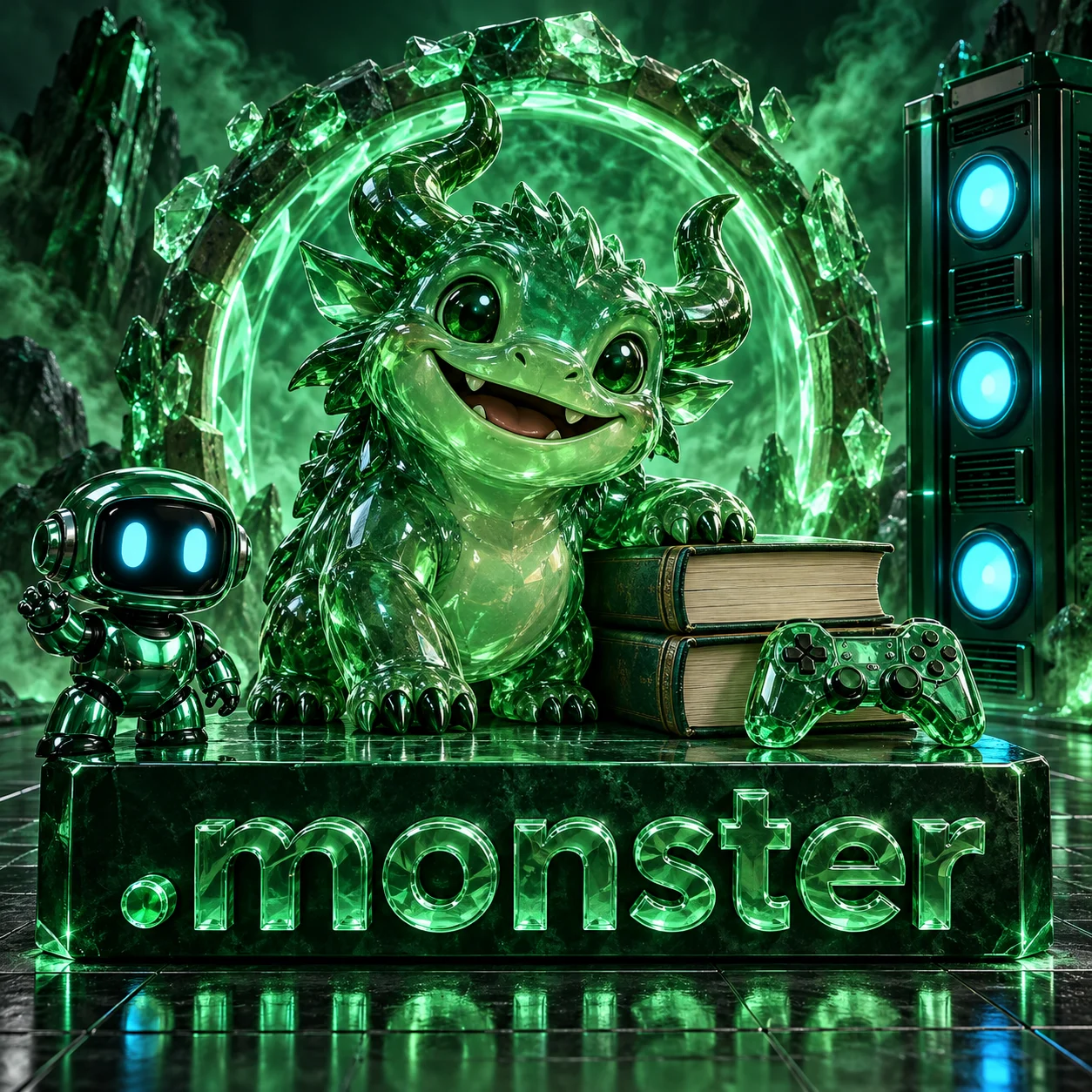 تصویر اختصاصی .monster، ربات و سرورهای شبکه