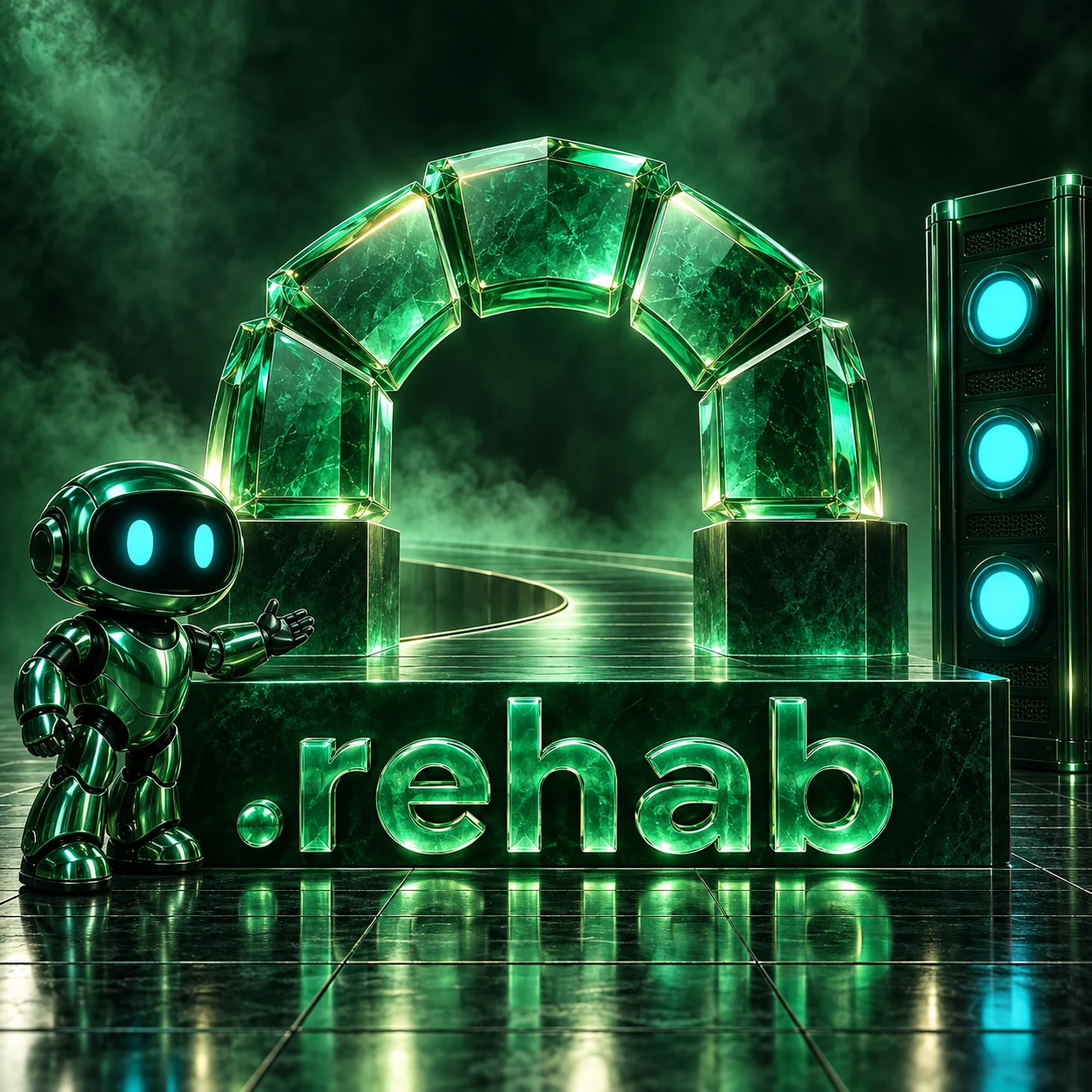 تصویر اختصاصی .rehab، ربات و سرورهای شبکه