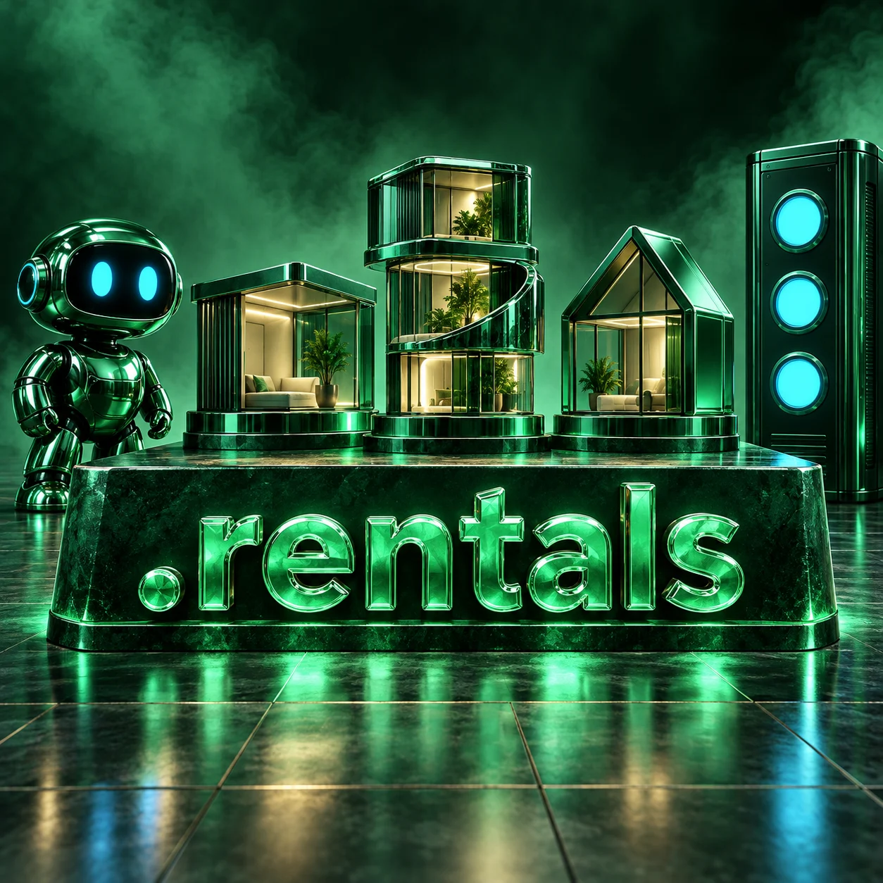 تصویر اختصاصی .rentals، ربات و سرورهای شبکه