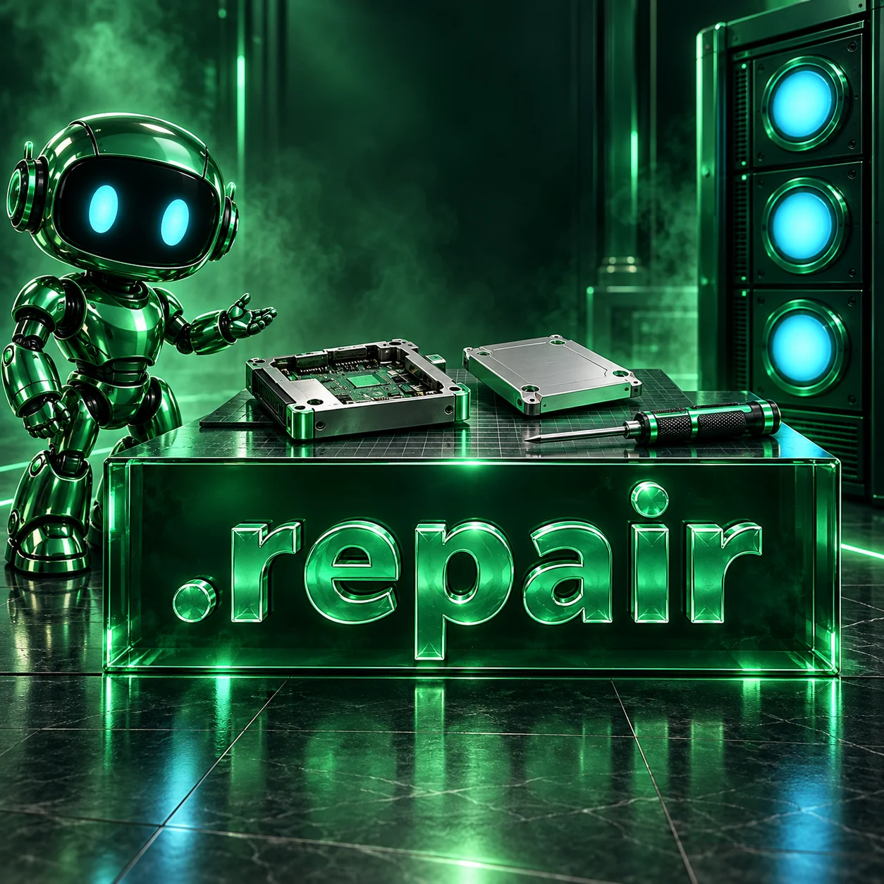 تصویر اختصاصی .repair، ربات و سرورهای شبکه