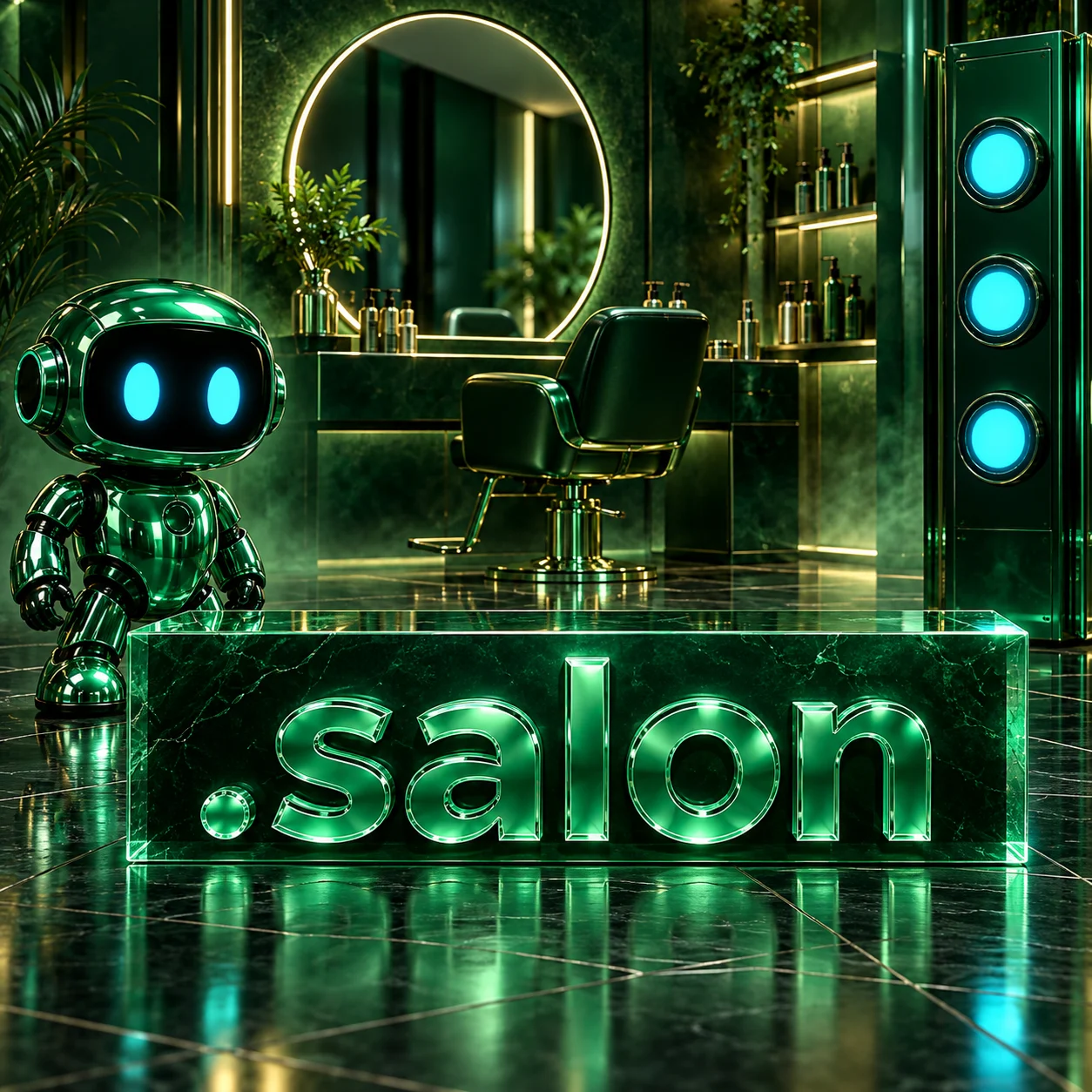 تصویر اختصاصی .salon، ربات و سرورهای شبکه