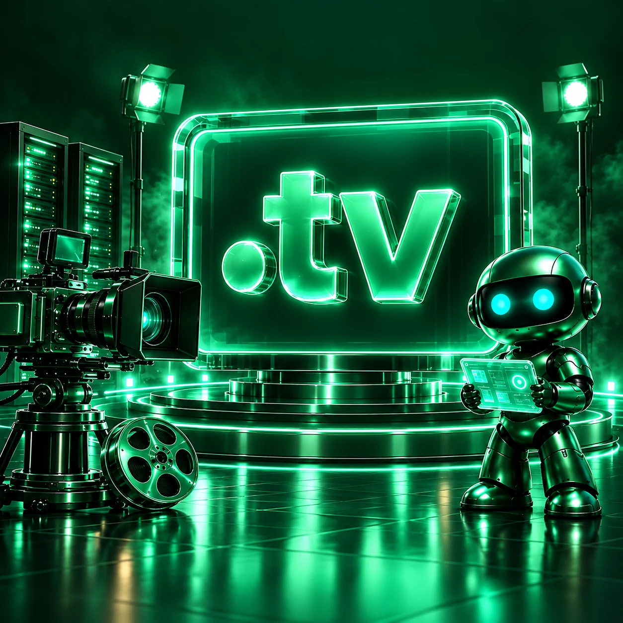 تصویر اختصاصی .tv، ربات و سرورهای شبکه